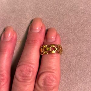 Avon gold tone wedding band